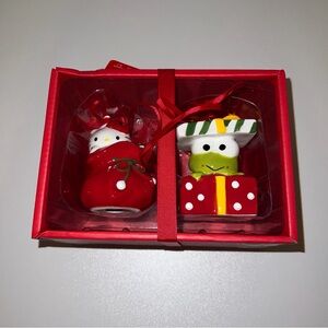 Hello kitty and keroppi ornament set